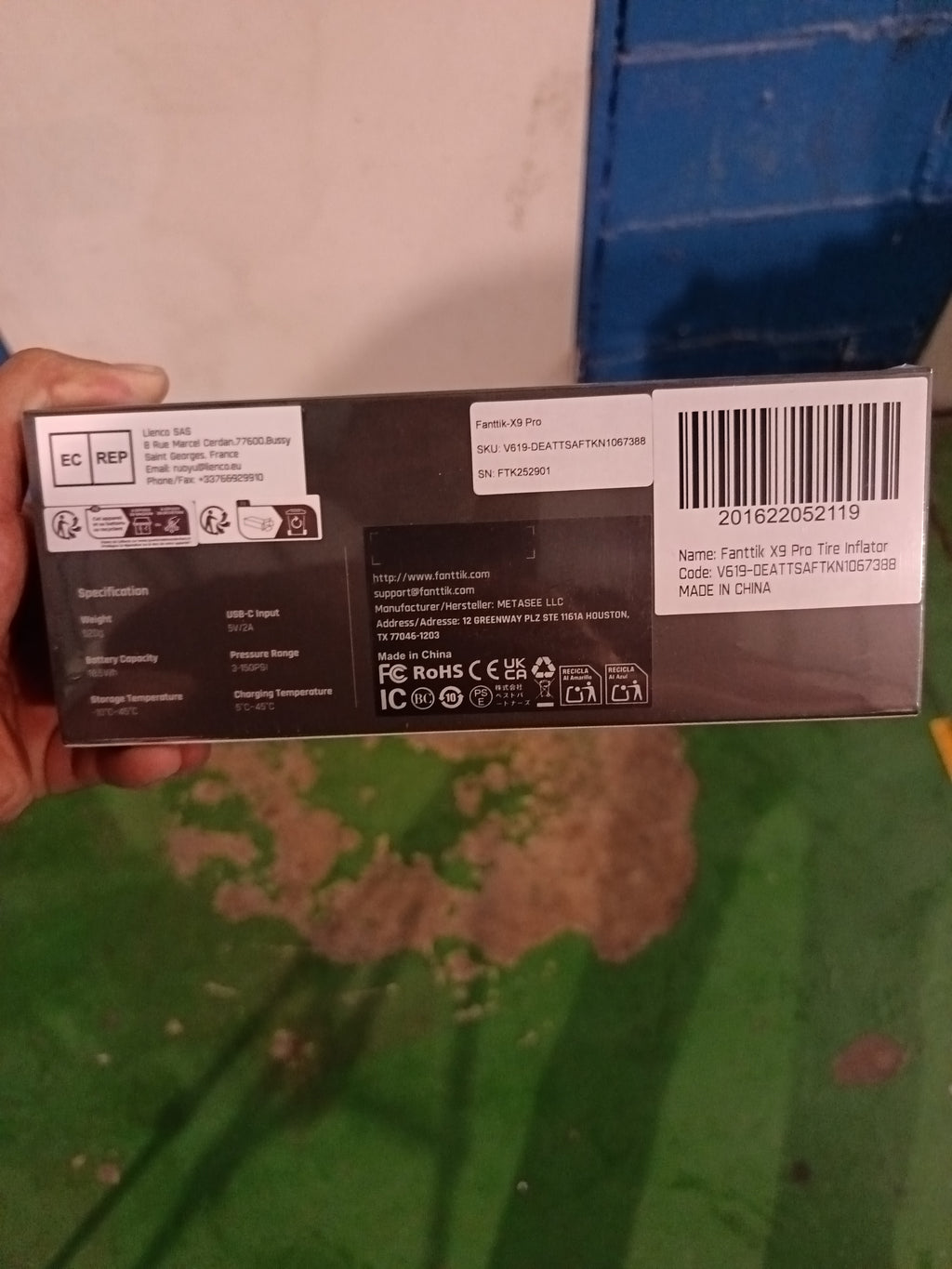 FANTTIK Air inflator tire X9 Pro