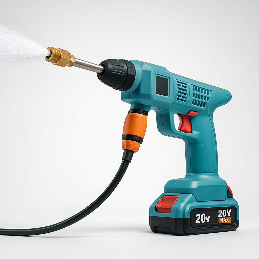 Pistola de Lavado de Alta Presión Portátil con 2 Baterías