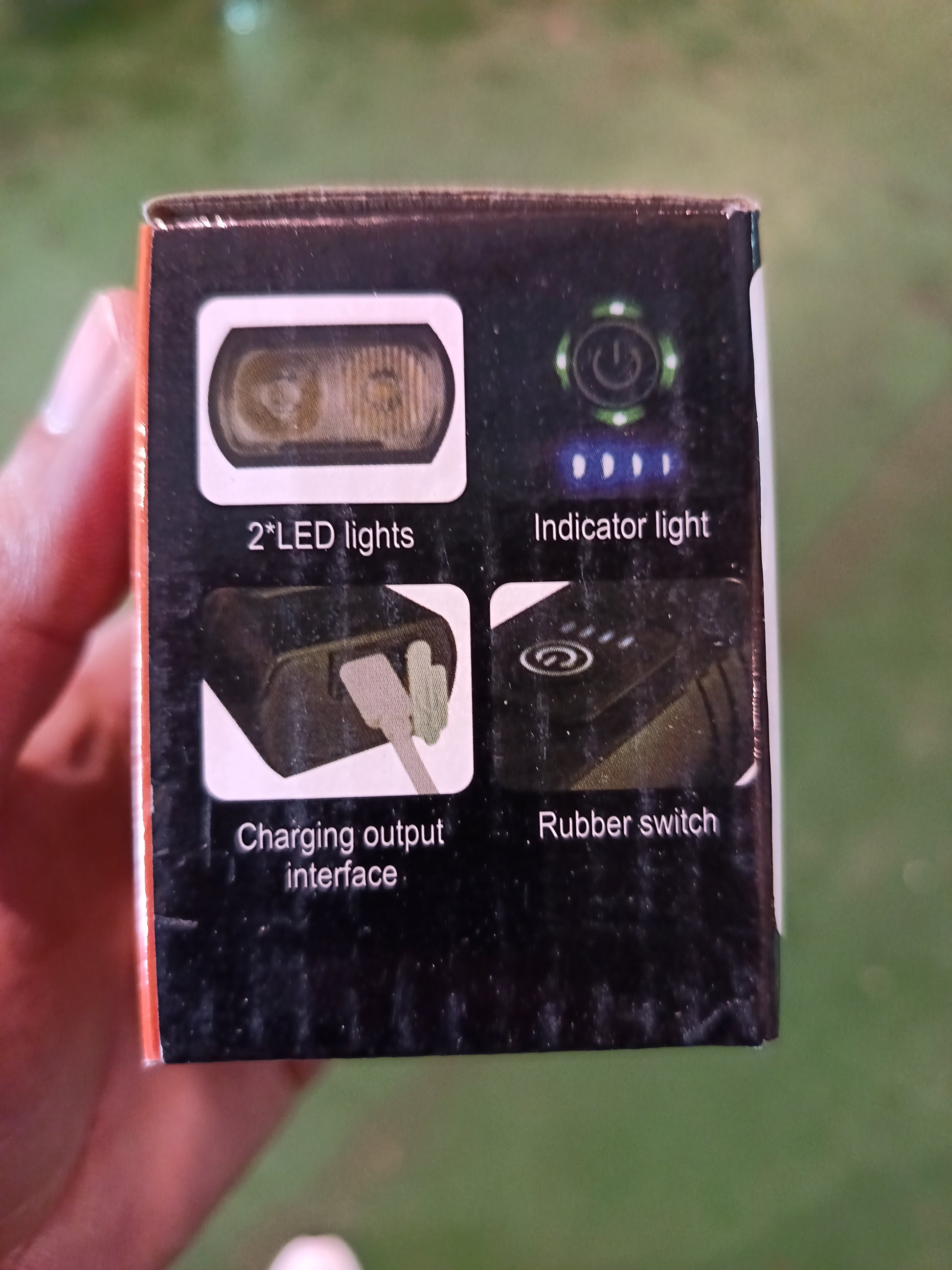 Lámpara recargable de bicicleta