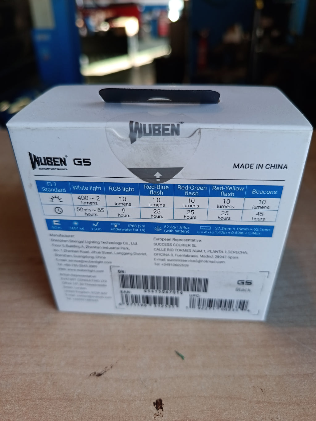 Wuben G5 easy Carry light